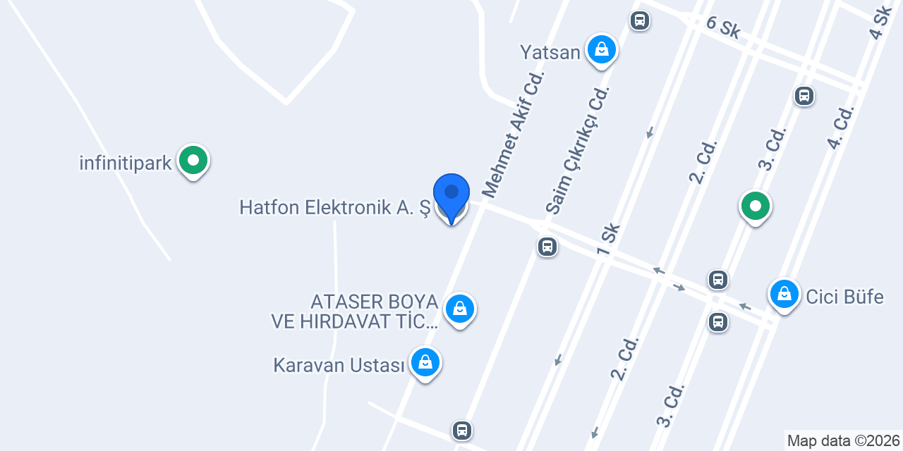 Hatfon Elektronik A. Ş. konumu