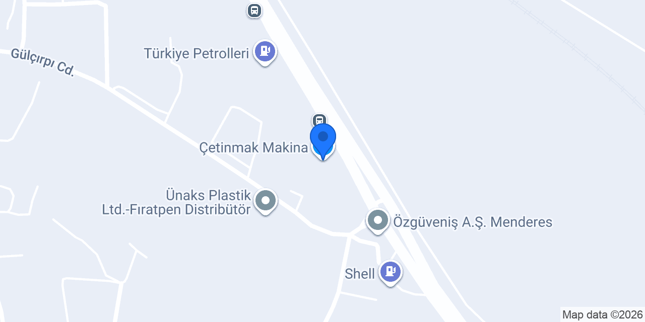 Çetinmak Makina konumu