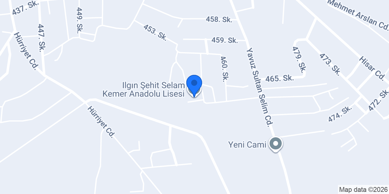 Ilgın Şehit Selam Kemer Anadolu Lisesi konumu