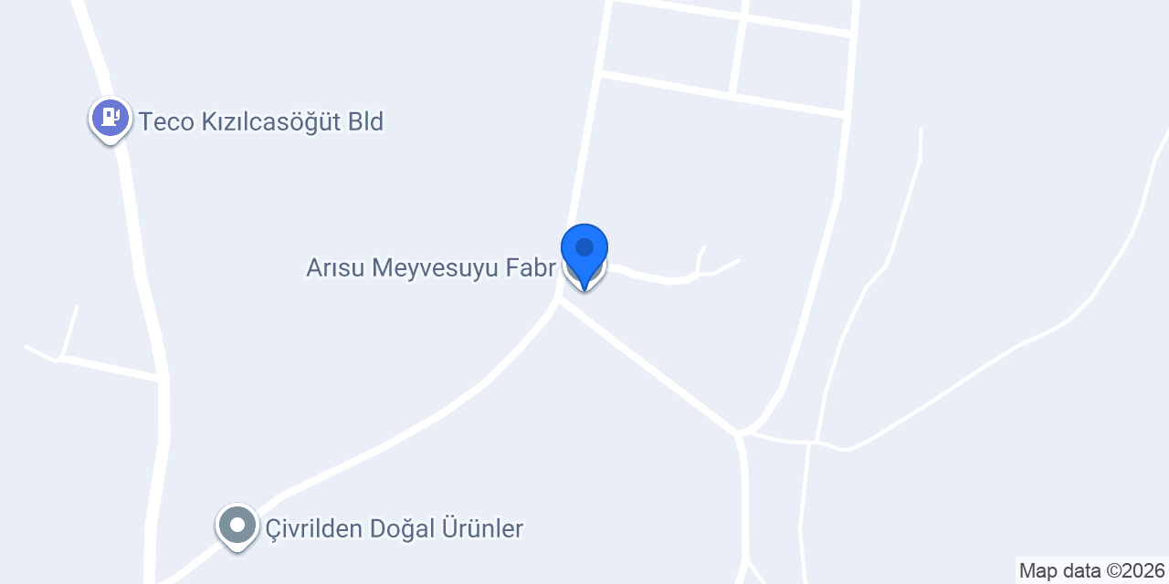 Arısu Meyvesuyu Fabr. konumu