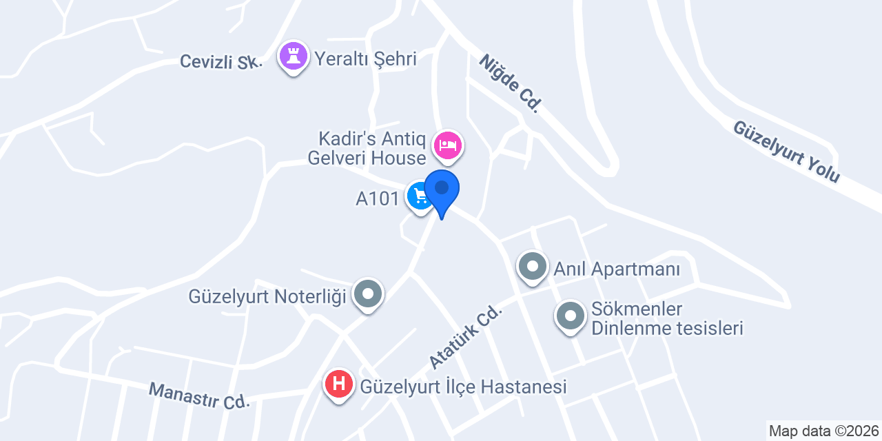 Ptt-güzelyurt konumu