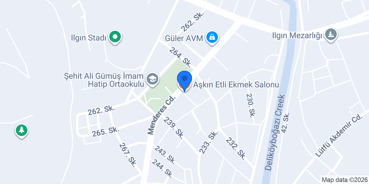 Aşkın Etli Ekmek Salonu konumu