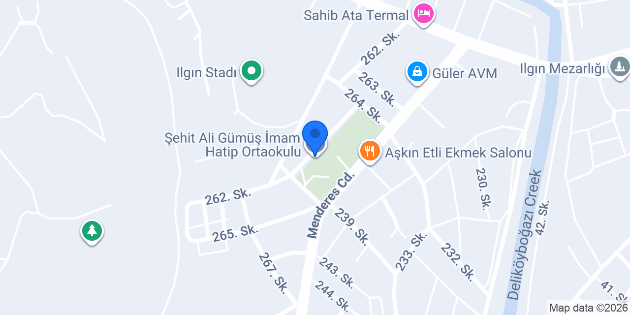 Şehit Ali Gümüş İmam Hatip Ortaokulu konumu