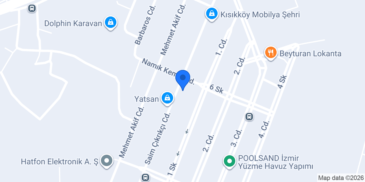 Saloni İzmir Kısıkköy konumu