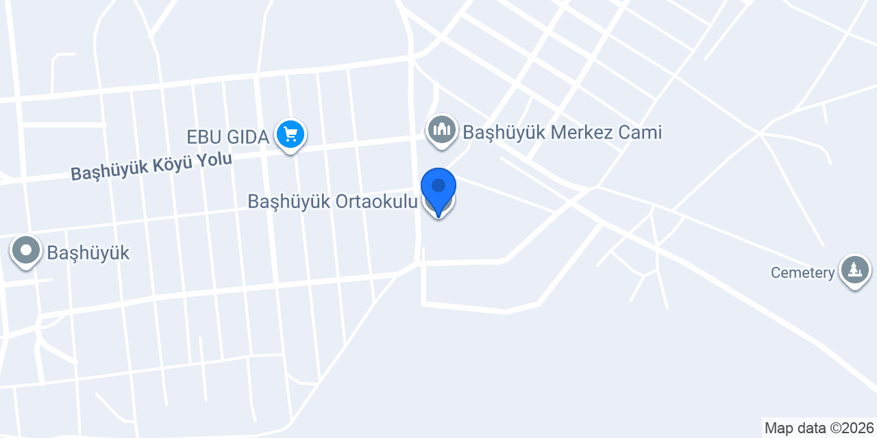 Başhüyük Ortaokulu konumu