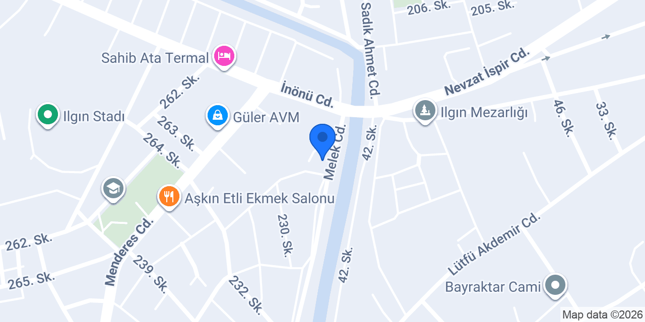 ILGIN FAKI YAPI MESLEKİ VE TEKNİK ANADOLU LİSESİ konumu