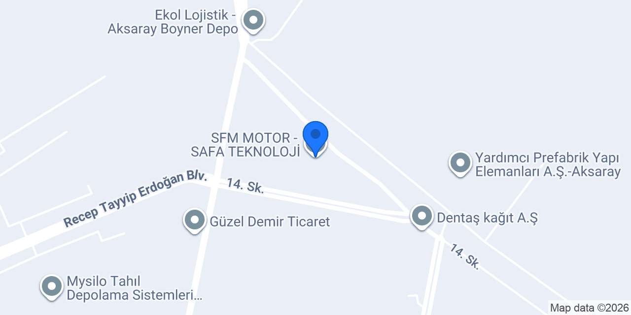 SFM MOTOR - SAFA TEKNOLOJİ konumu