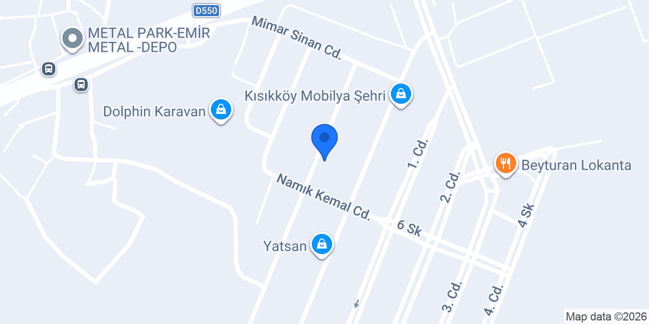 Kısmet Mobilya konumu
