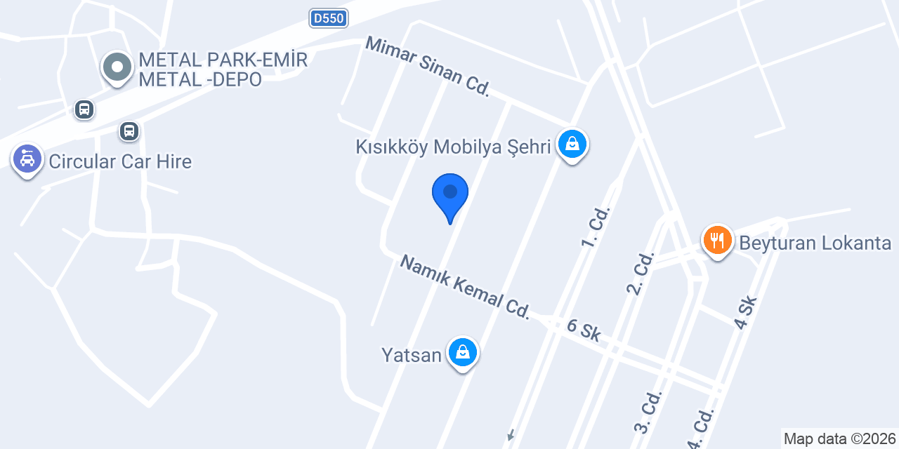 Zedora Mobilya konumu
