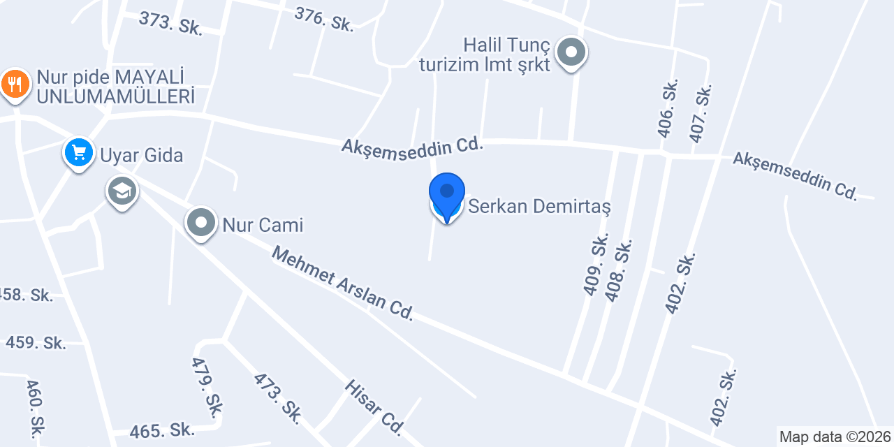Serkan Demirtaş konumu