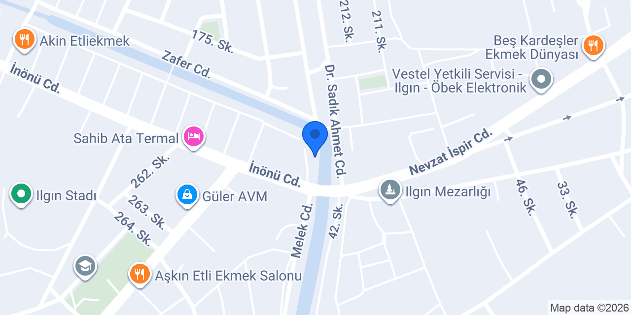 Kanal kafe çay bahçesi konumu