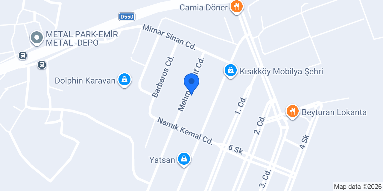 Ventola Mobilya konumu