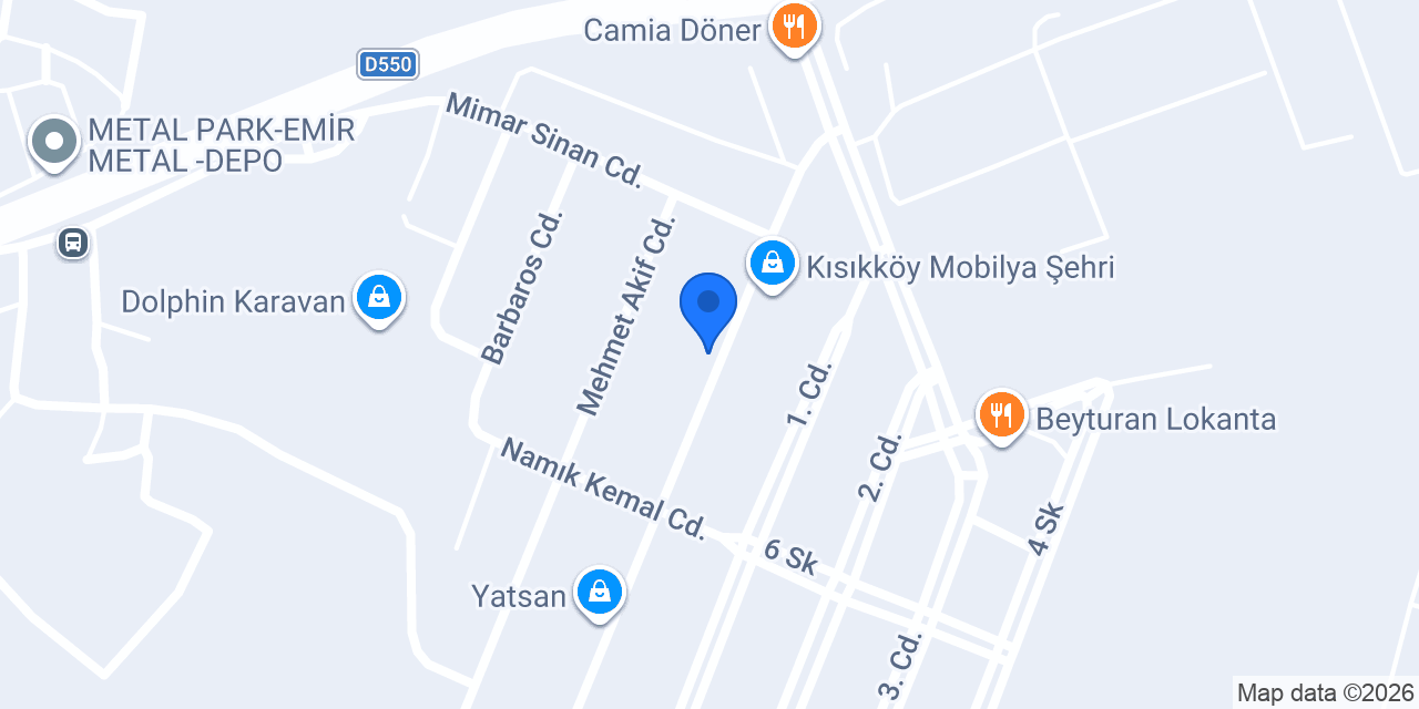 Çözüm Exclusive - Kısıkköy Mobilya konumu
