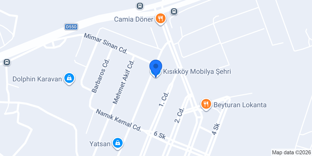 Kısıkköy Mobilya Şehri konumu