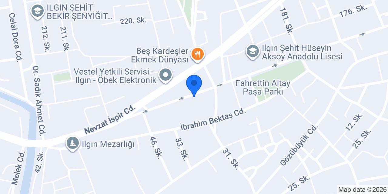 Ilgın Askerlik Şubesi konumu