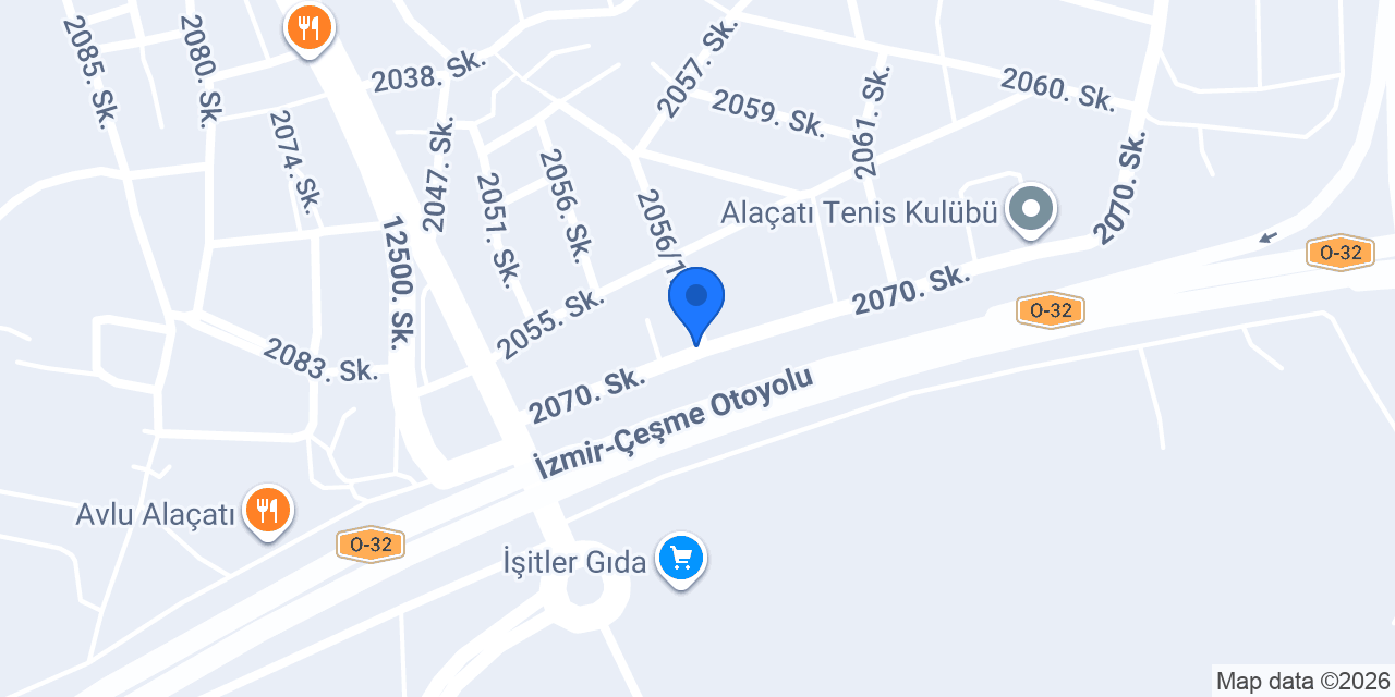 Alaroof Otel konumu