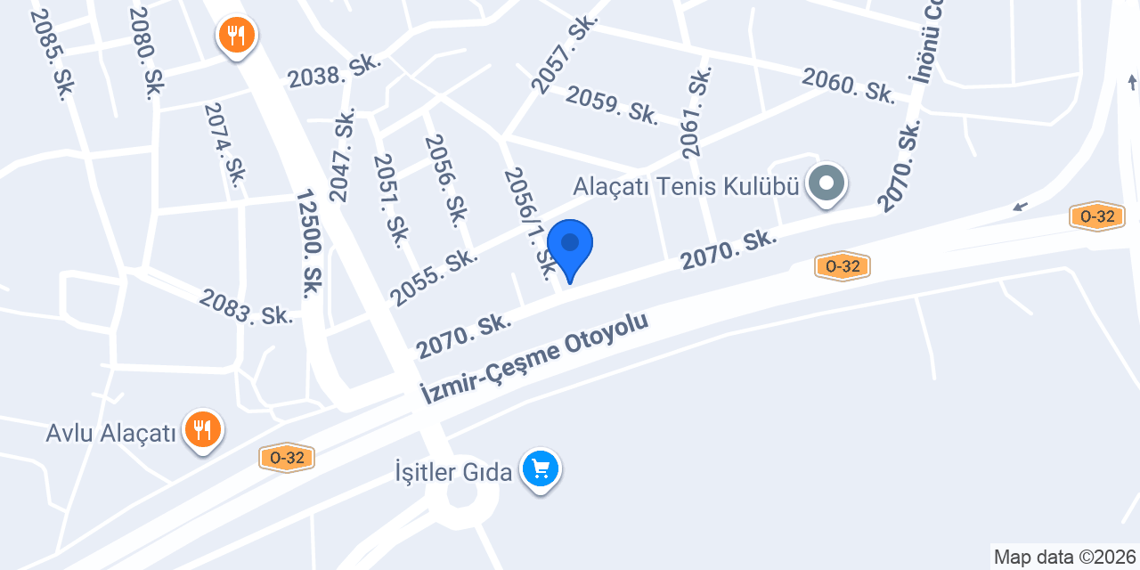Argente Alaçatı konumu