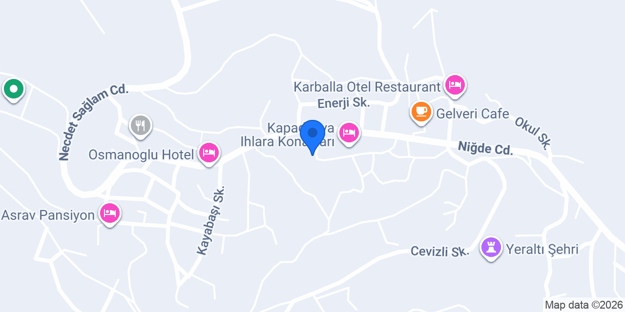 Cappadocia Selanik Konagi Hotel konumu