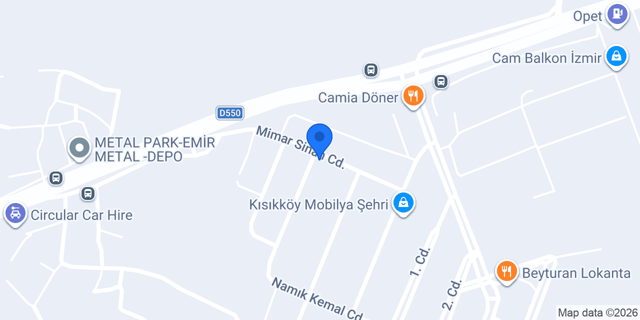 Şan Mobilya konumu