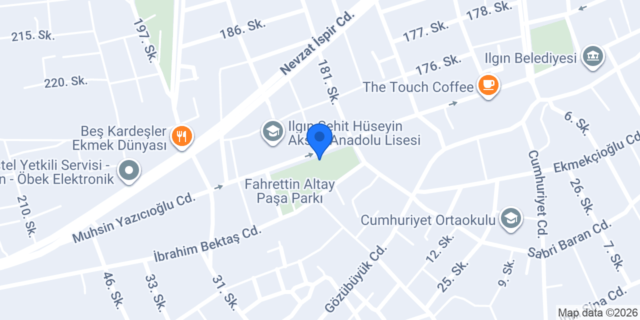 Ilgın İlçe Halk Kütüphanesi konumu