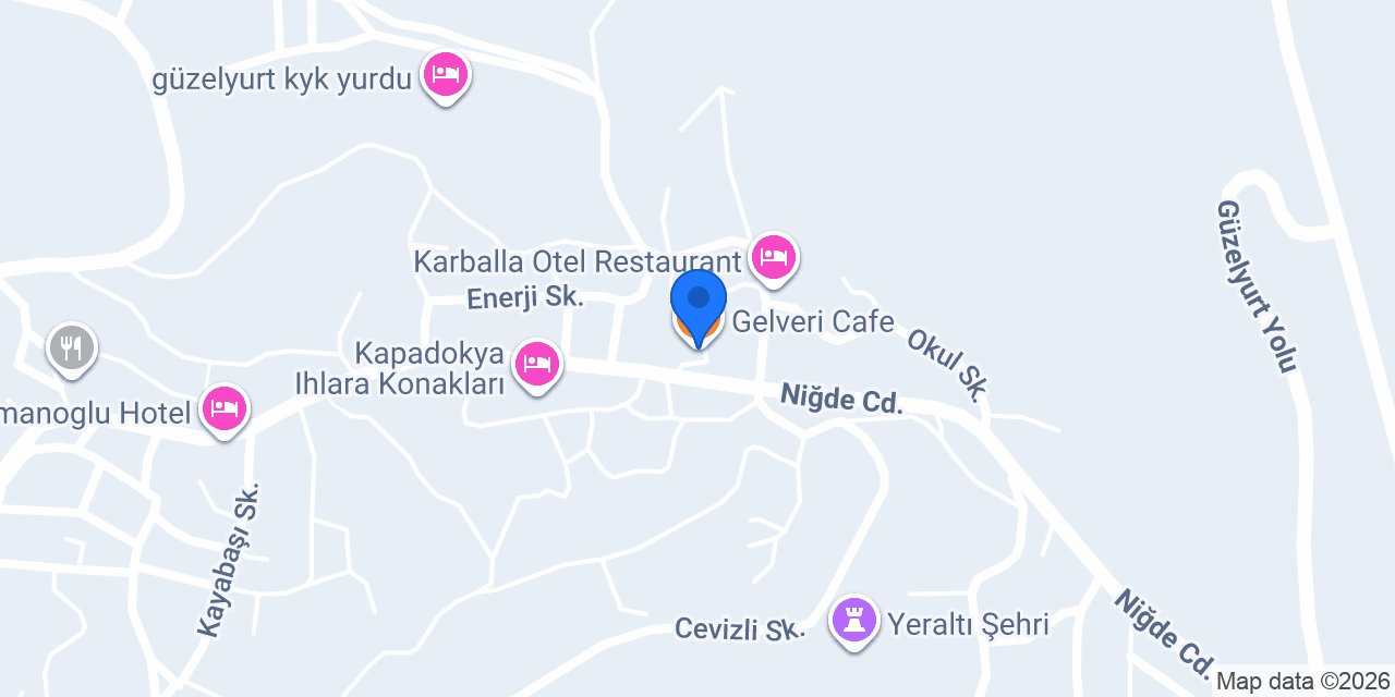 Gelveri Cafe konumu