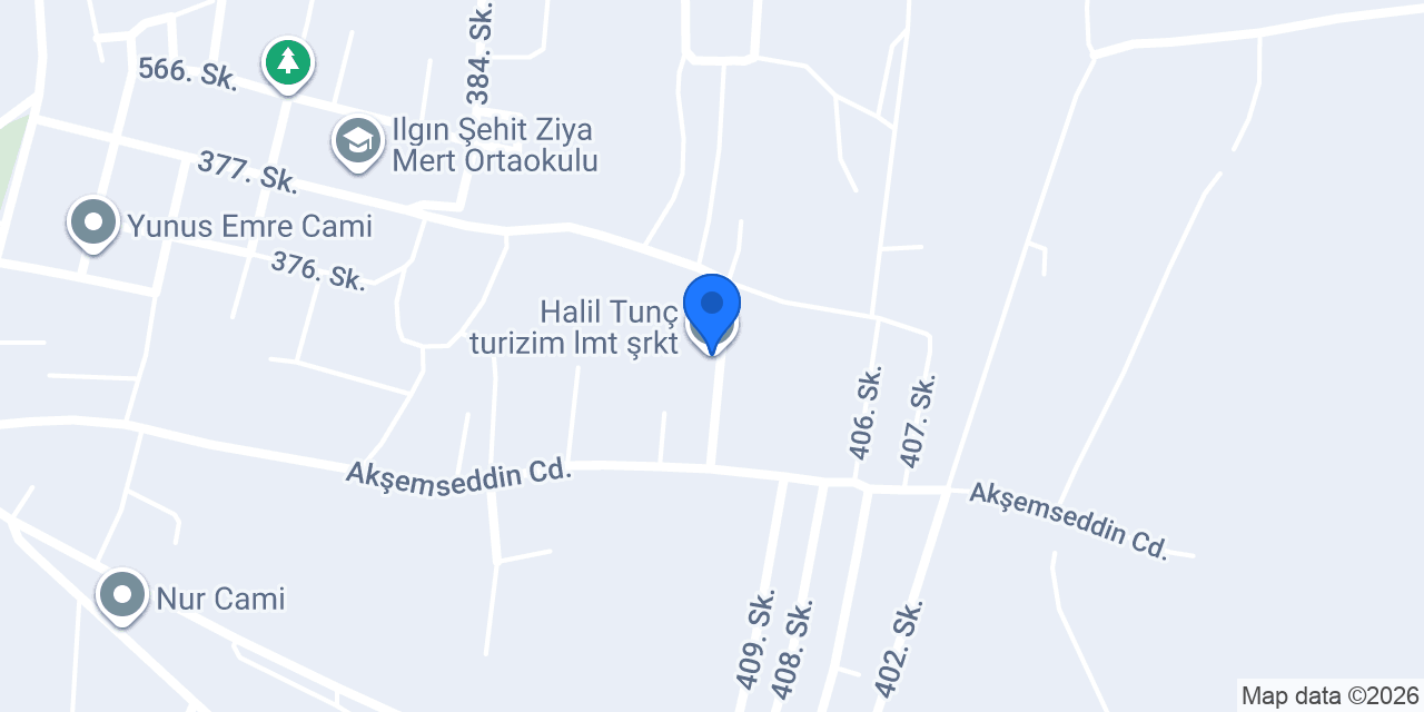 Halil Tunç turizim lmt şrkt konumu