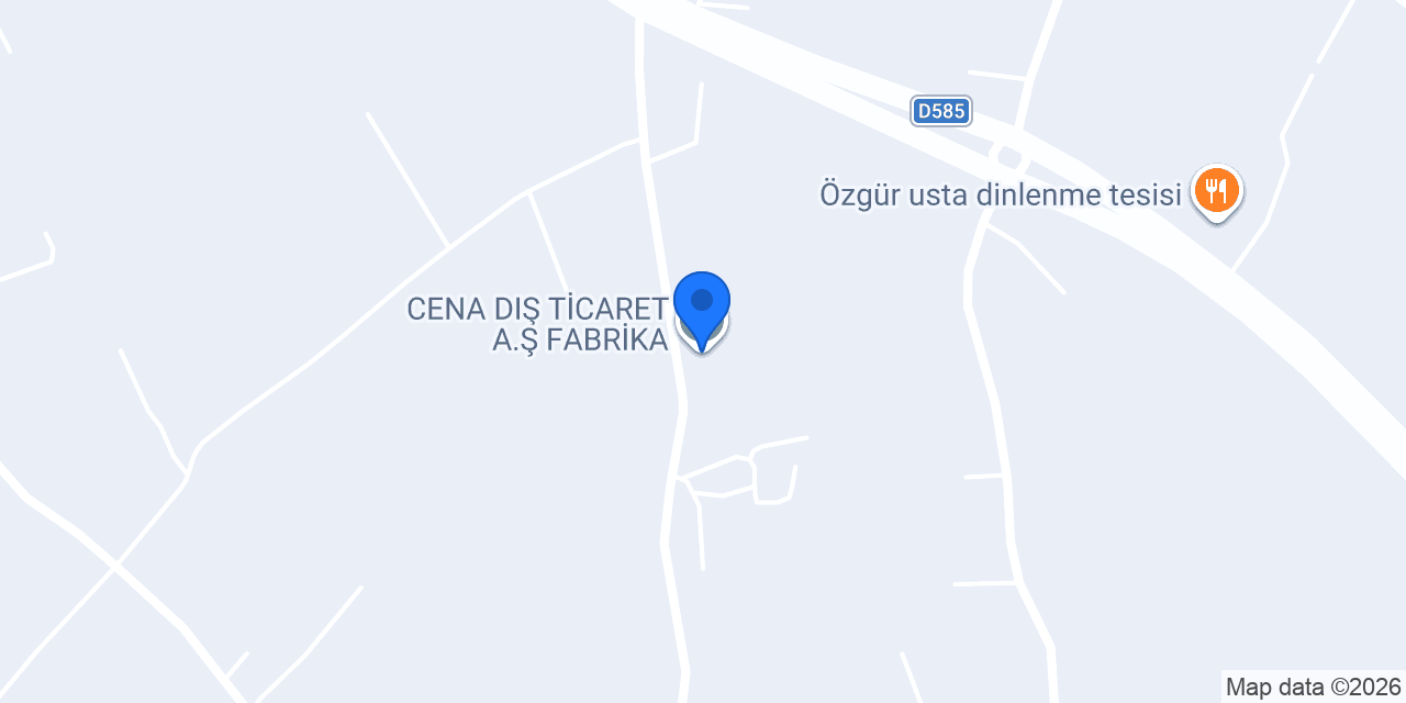 CENA DIŞ TİCARET A.Ş FABRİKA konumu