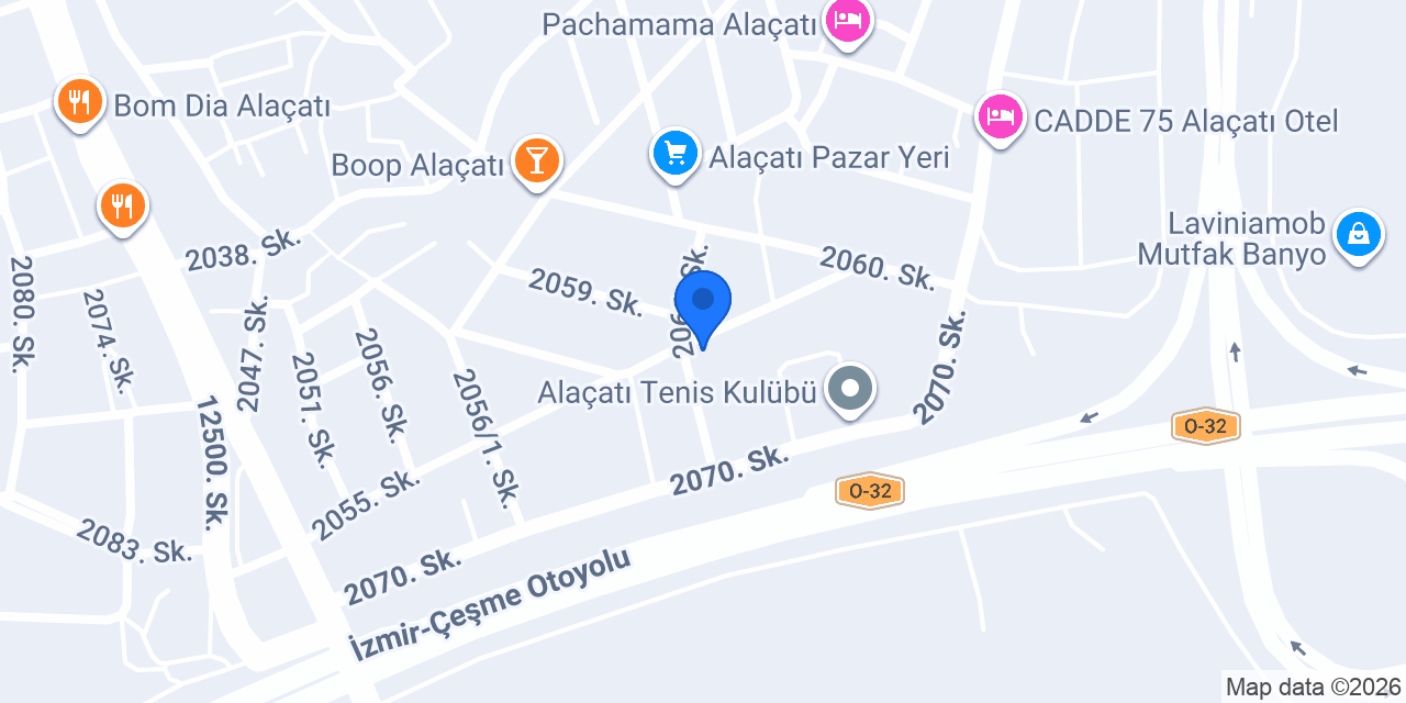 June Alaçatı konumu