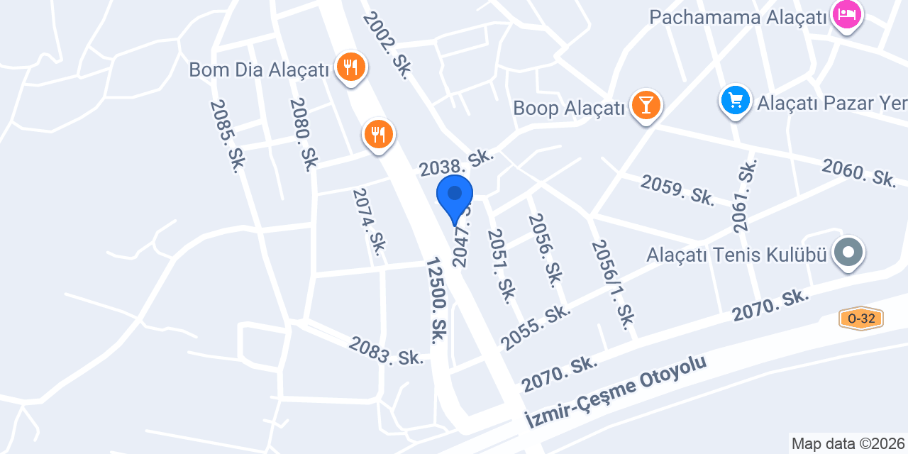 Budins Alaçatı konumu