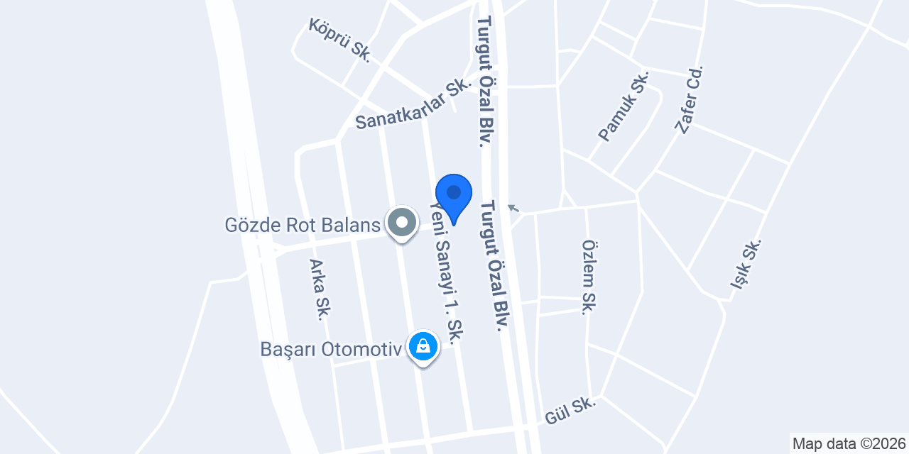 Öncü Oto Boya konumu