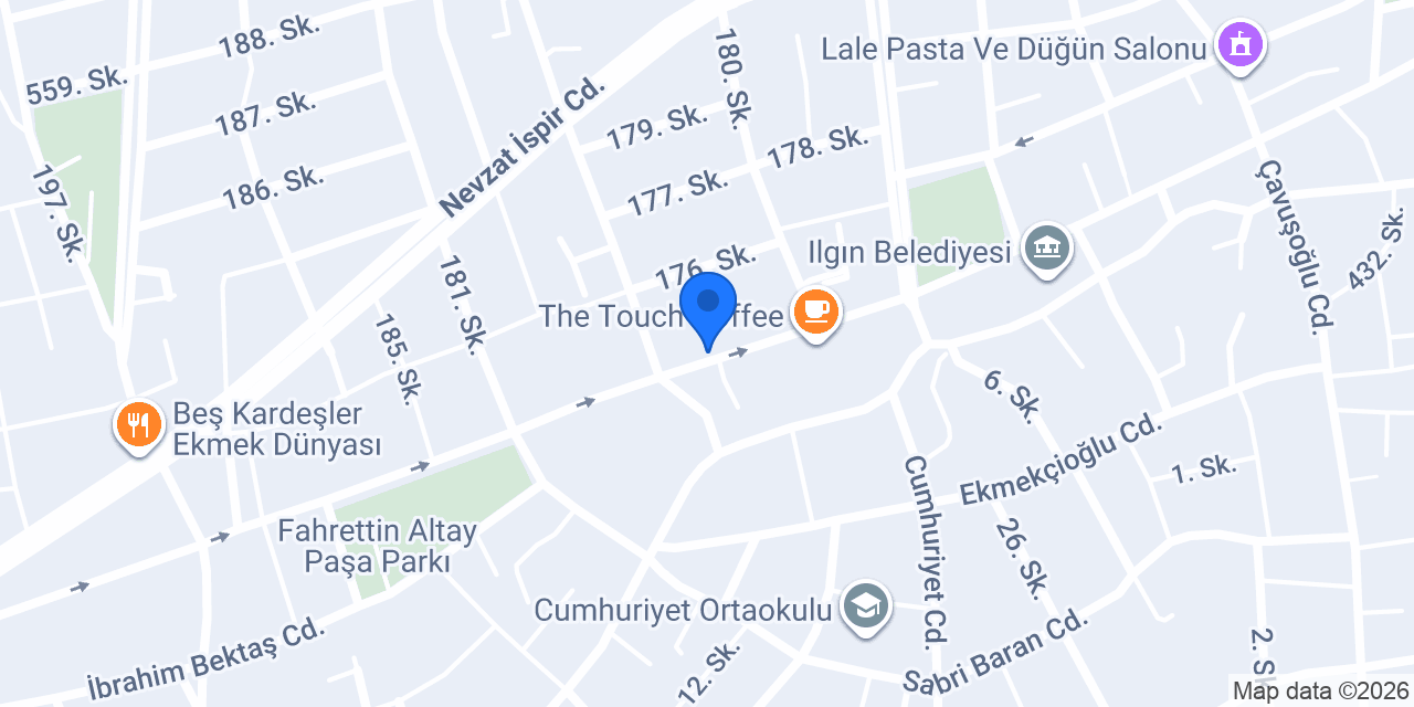 ILGIN ŞAHANE PAZAR AVM konumu