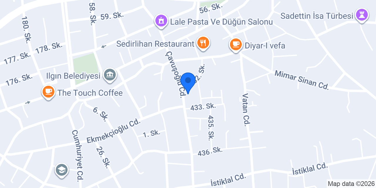 Öz Kervan Tatli Ve Dondurma İmalati konumu