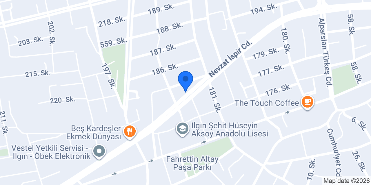 Özlü Simit Durağı konumu