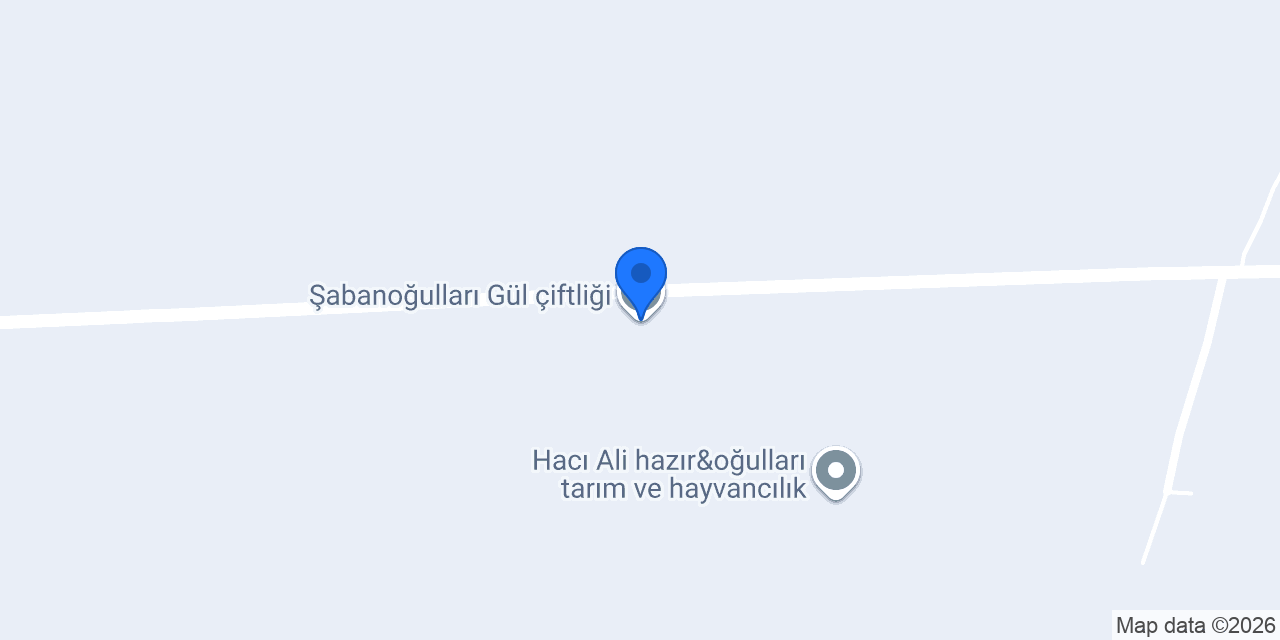 Şabanoğulları Gül çiftliği konumu