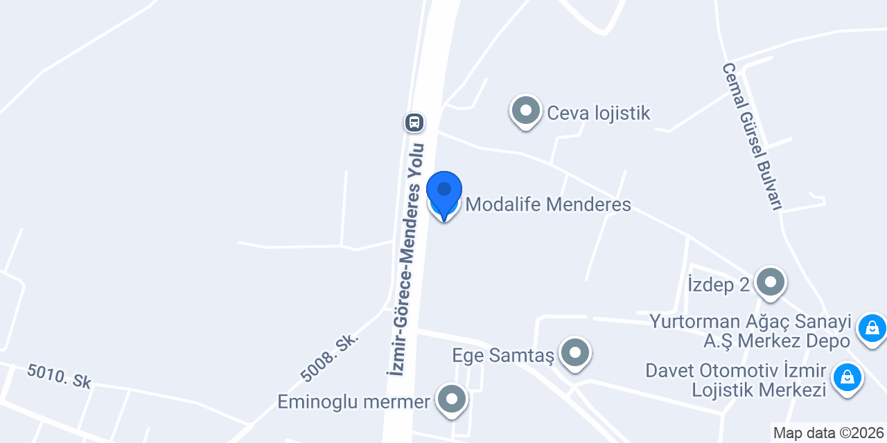 Modalife Menderes konumu