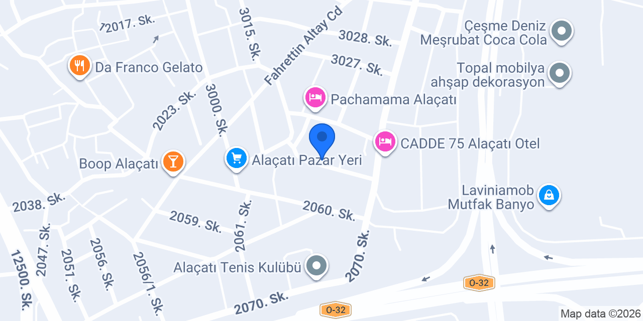 Alaçatı Çocuk Doktoru konumu