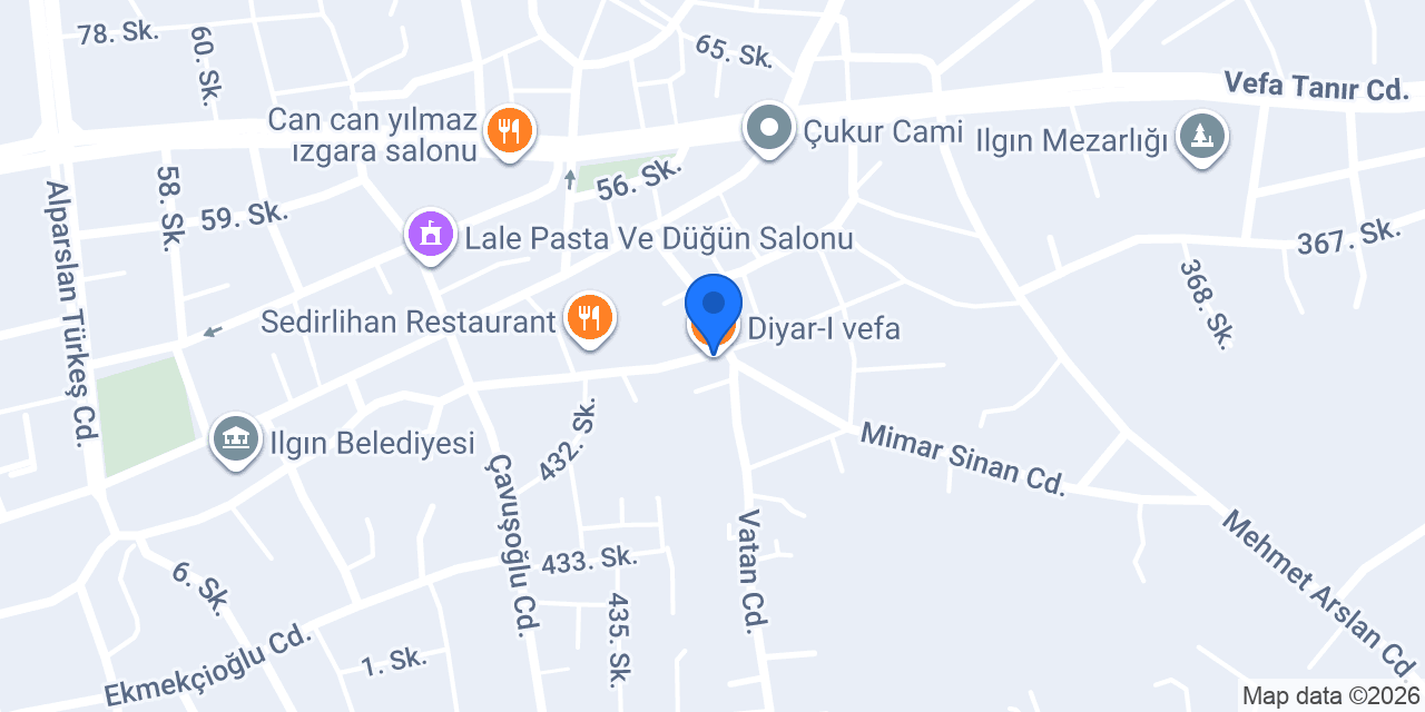 Diyar-I vefa konumu