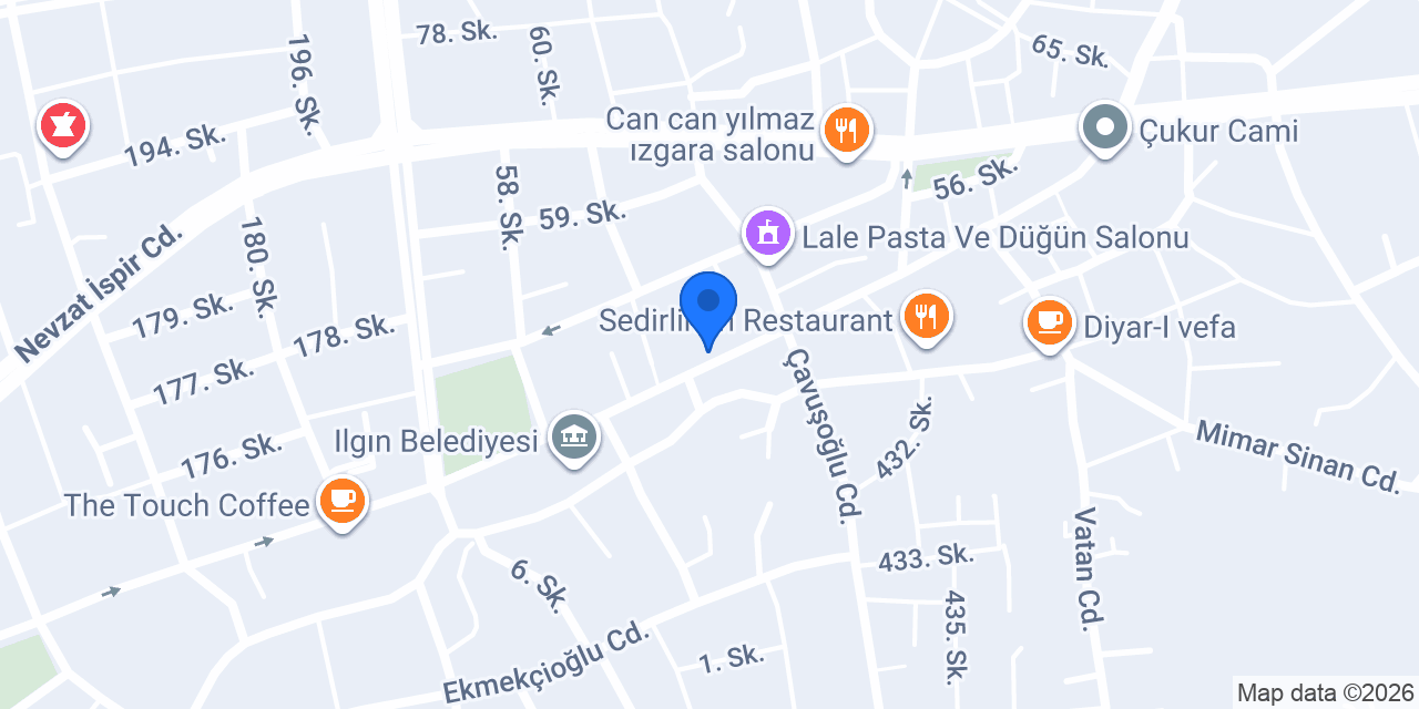 Şekerbank Ilgın Şubesi konumu