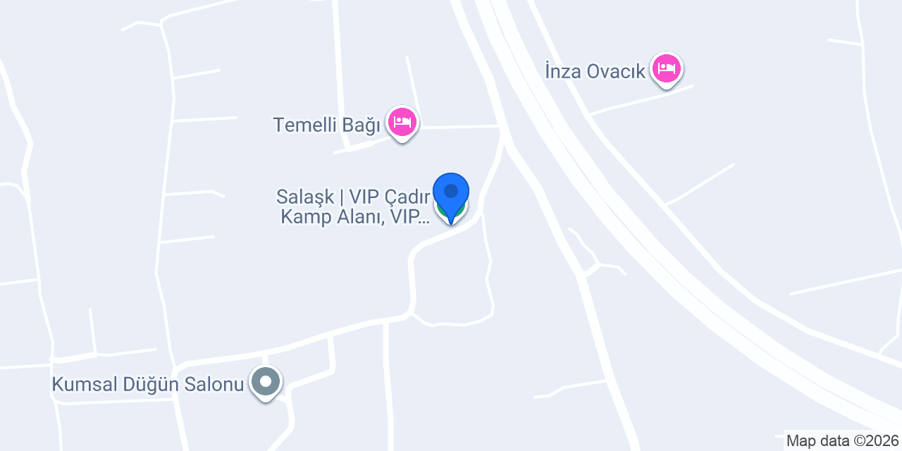 Salaşk | VIP Çadır Kamp Alanı, VIP Karavan Park Alanı konumu