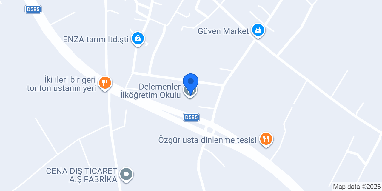 Delemenler İlköğretim Okulu konumu