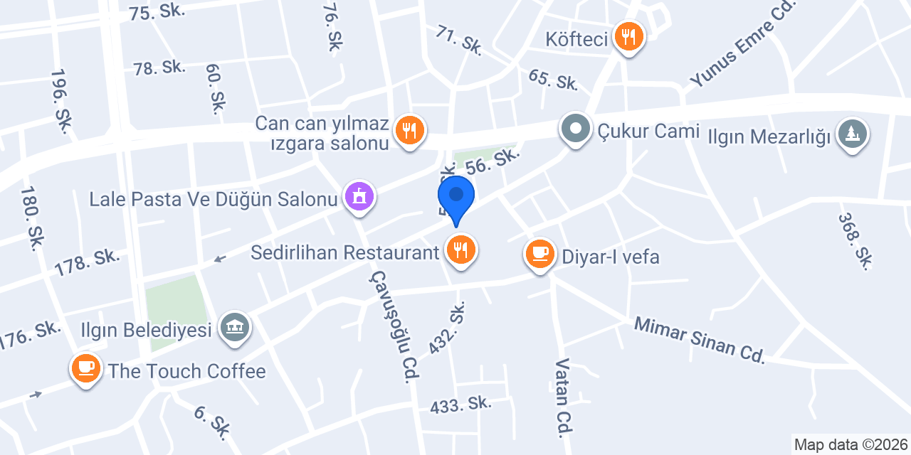 Orhanlı Auto Ilgın konumu