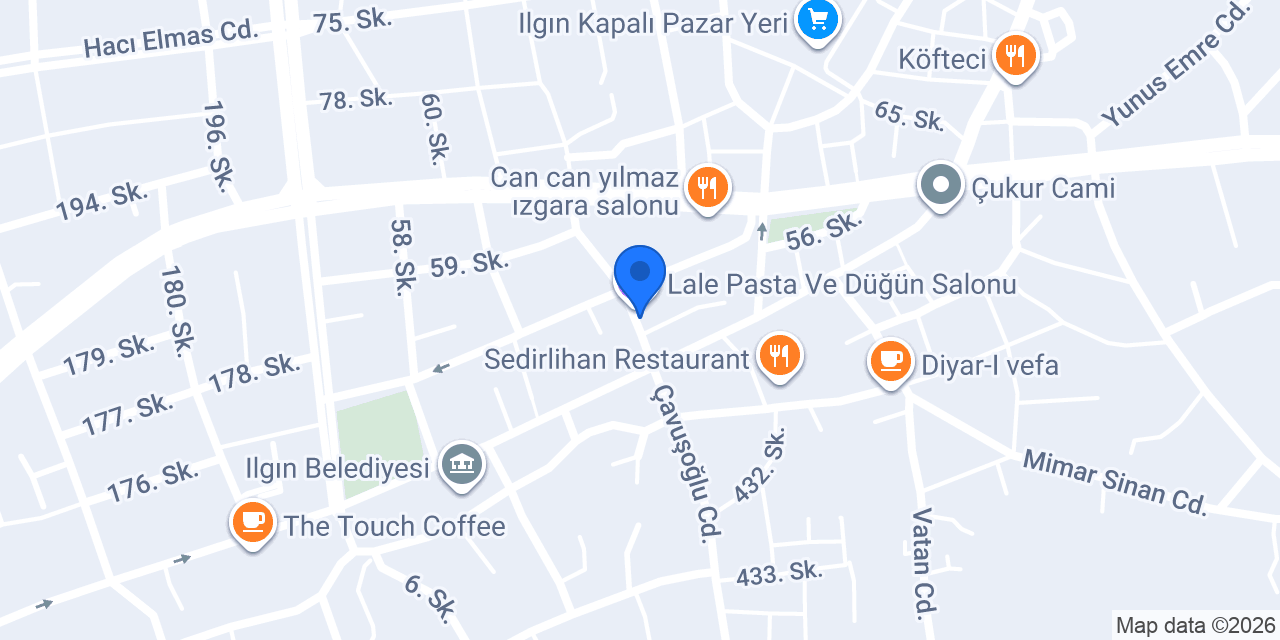 Börek Evim Ilgın konumu