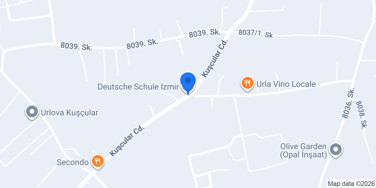 Deutsche Schule Izmir konumu