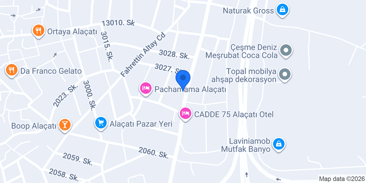 Çayırlı Alaçatı Butik Otel konumu