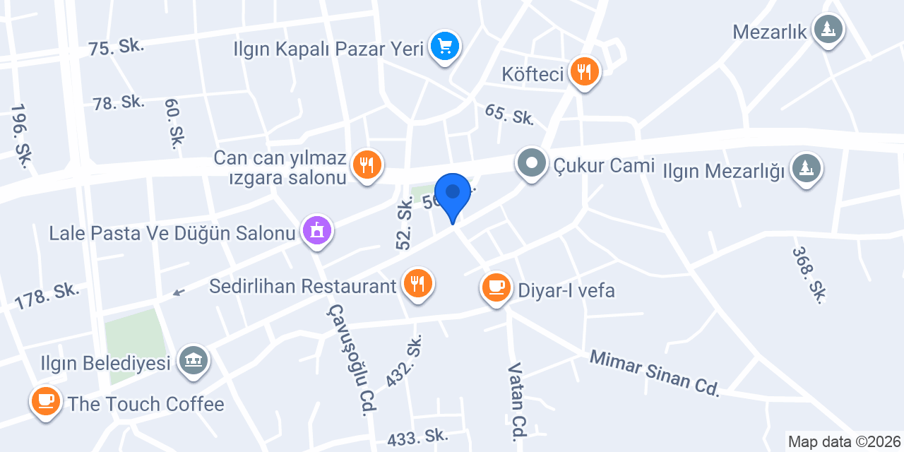 Türkiye İş Bankası Ilgın/Konya Şubesi konumu