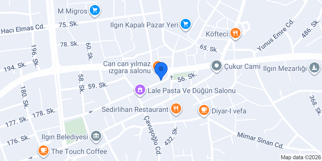 Öz Işık Cep Shop konumu
