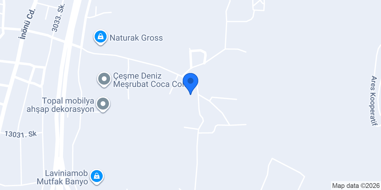 Alaçatı Aurea Peyzaj Mimarlığı konumu
