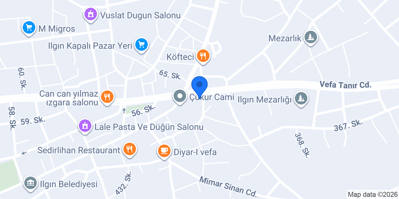 Adigüzel Lokantasi konumu