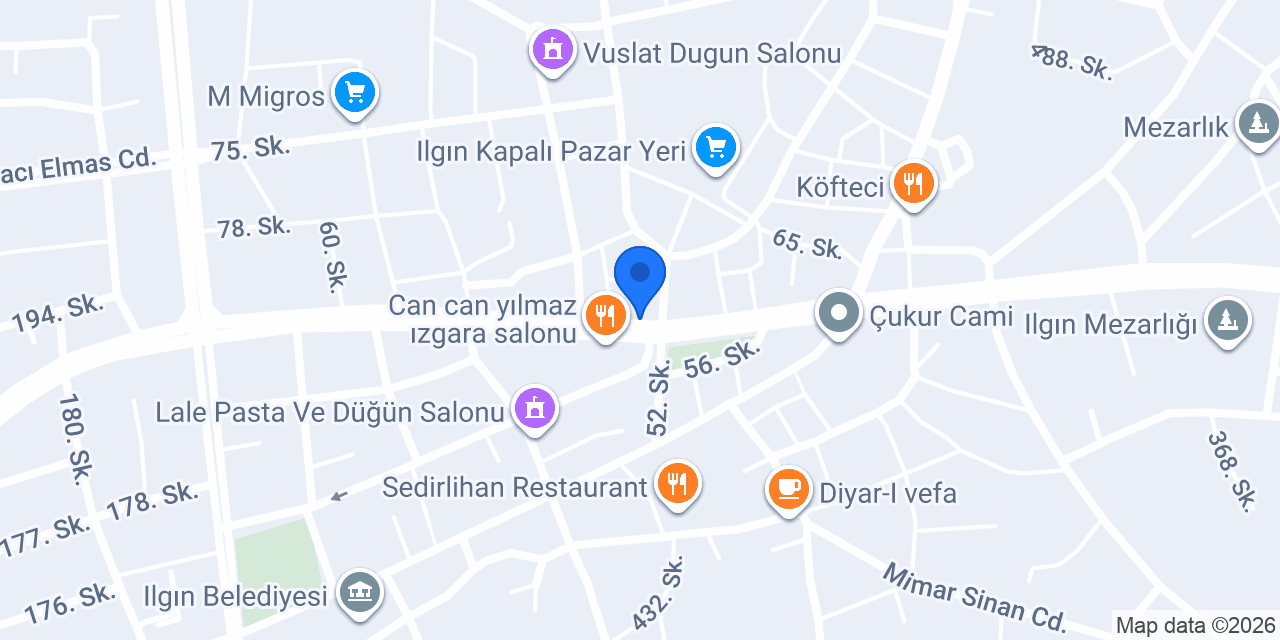 ILGIN Otel Golden konumu