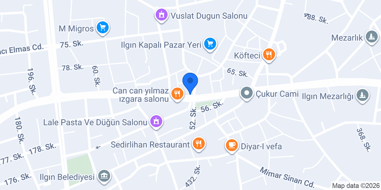 Halkbank Ilgın Şubesi konumu